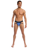 Jack Adams Jock Thong - Black/Blue