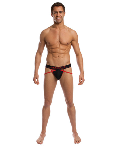 Jack Adams Jock Thong - Black/Red
