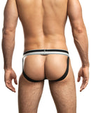 Jack Adams Cross Train Jockstrap Black/Yellow LG