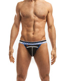 Jack Adams Kenetic Punch Hole Jockstrap Jockstrap Black/Blue LG