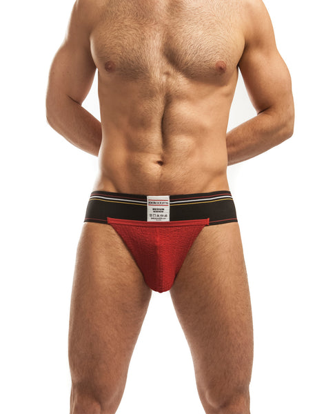 Jack Adams Rugger Jockstrap Red/Black LG