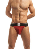 Jack Adams Rugger Jockstrap Red/Black MD