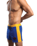 Jack Adams Air Mesh Gym Short - Blue/Yellow