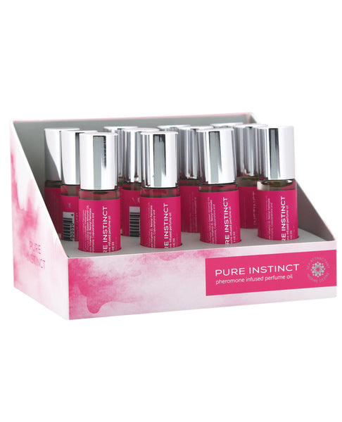 Pure Instinct Pheromone Perfume Oil Roll On For Her Display - 10.2 ml Display of 12