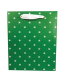 Green And White Polka Pot Gift Bag