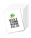 Toss Your Salad Naughty Greeting Card - Pack Of 6