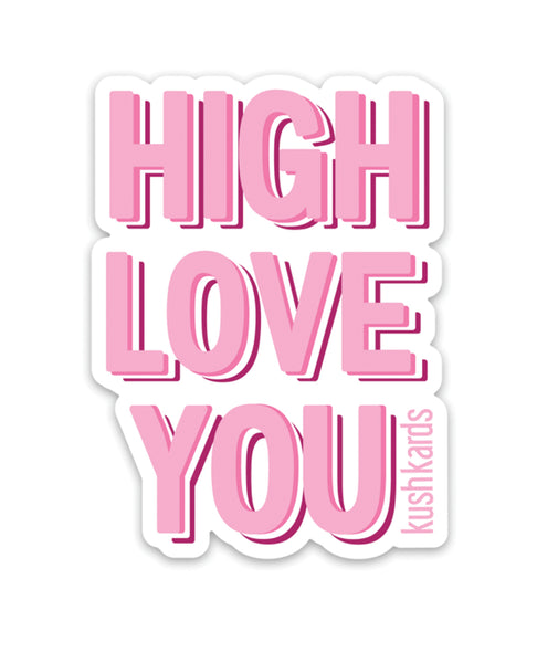 High Love Naughty Sticker - Pack of 3