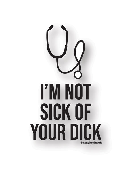 Sick Dick Naughty Sticker - Pack of 3