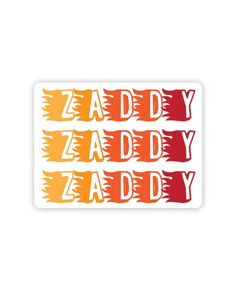 Zaddy Naughty Sticker - Pack of 3