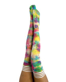 Kix'ies Gilly Tie Die Thigh High Bright Color B