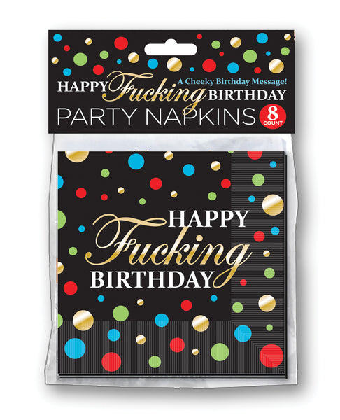 Happy Fucking Birthday Napkins - Pack of 8