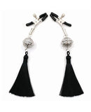 Sexy AF Nipple Clamps - Black Tassel