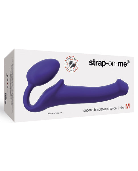 Strap On Me Silicone Bendable Strapless Strap On Medium - Purple