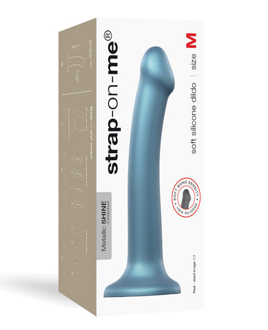 Strap On Me Flexible Dildo - Metallic Blue