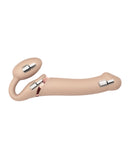 Strap On Me Vibrating Bendable Strapless Strap On Medium - Vanilla