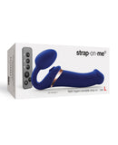 Strap On Me Multi Orgasm Bendable Strapless Strap On Large - Night Blue