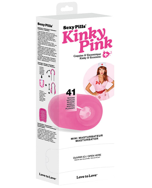 Love to Love Sexy Pills Mini Masturbator - Kinky Pink Box of 6