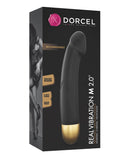 Dorcel Real Vibration M 8.6" Rechargeable Vibrator 2.0 - Black/Gold