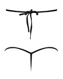 Lust Orthia Criss Cross Bra & G-String Black S/M