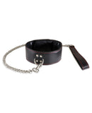 Sultra Lambskin 2" Collar w/24" Chain - Black