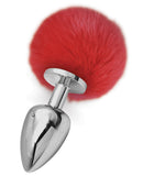 Love Tails Iris Silver Plug w/Red Pom Pom