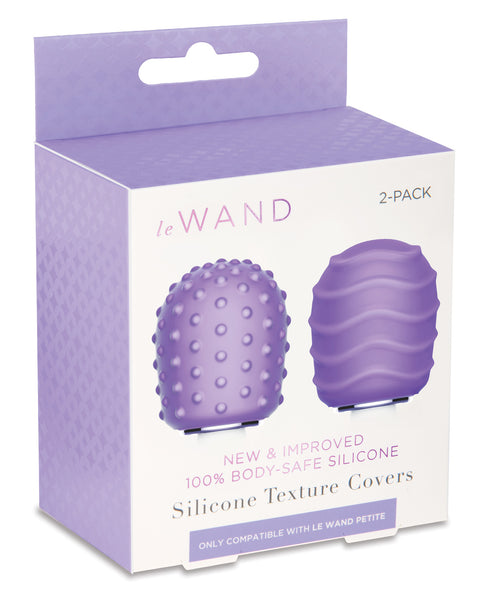 Le Wand Silicone Texture Covers - Violet Pack of 2