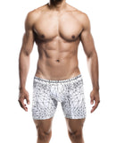 Male Basics Spider Hipster Boxer Brief White/Black LG