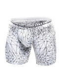 Male Basics Spider Hipster Boxer Brief White/Black LG