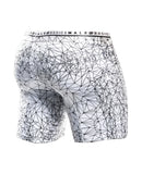 Male Basics Spider Hipster Boxer Brief White/Black LG