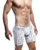 Male Basics Spider Hipster Boxer Brief White/Black XL