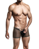 Male Basics Sinful Magic Leopard Pouch Thong Black L/XL