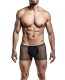 Male Basics Sinful Magic Leopard Pouch Thong Black L/XL