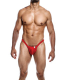 Male Basics Y Buns Thong Red MD