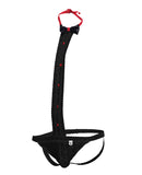 Male Basics Tuxedo Lace Jockstrap Black L/XL