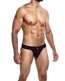 Male Basics Neon Jockstrap Red MD