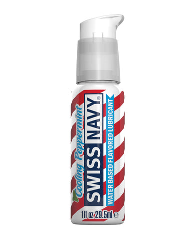 Swiss Navy Cooling Peppermint Flavored Lubricant - 1 oz