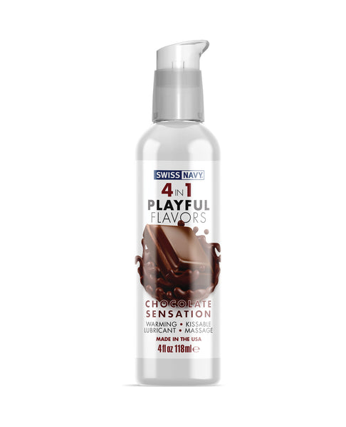 Swiss Navy 4 in 1 Flavors Chocolate Sensation - 4 oz