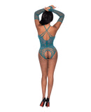 Seamless Long Sleeve Teddy Turquoise O/S