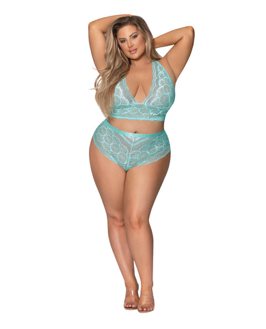 Seabreeze Strappy Back Cami & Short Turquoise 2X