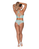 Seabreeze Strappy Back Cami & Short Turquoise L/XL