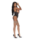 Ooh La Lace Cupless & Crotchless Teddy Black L/XL