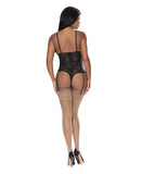 Ooh La Lace Cupless & Crotchless Teddy Black L/XL