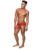 Hoser Stretch Mesh Micro Mini Short Red LG