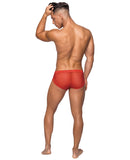 Hoser Stretch Mesh Micro Mini Short Red LG