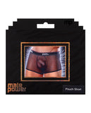 Male power mesh branded elastic black