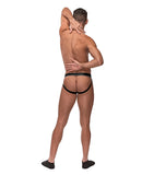 Cockpit Fishnet Cock Ring Jock - Black