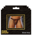 Male power wonder thong animal print
