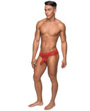 Hoser Stretch Mesh Thong Red S/M