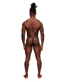 Fetish Jouster Nylon & Spandex Front Ring G-String Black L/XL