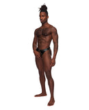 Fetish Cyclops Nylon Spandex Pouchless Jock Strap Black L/XL